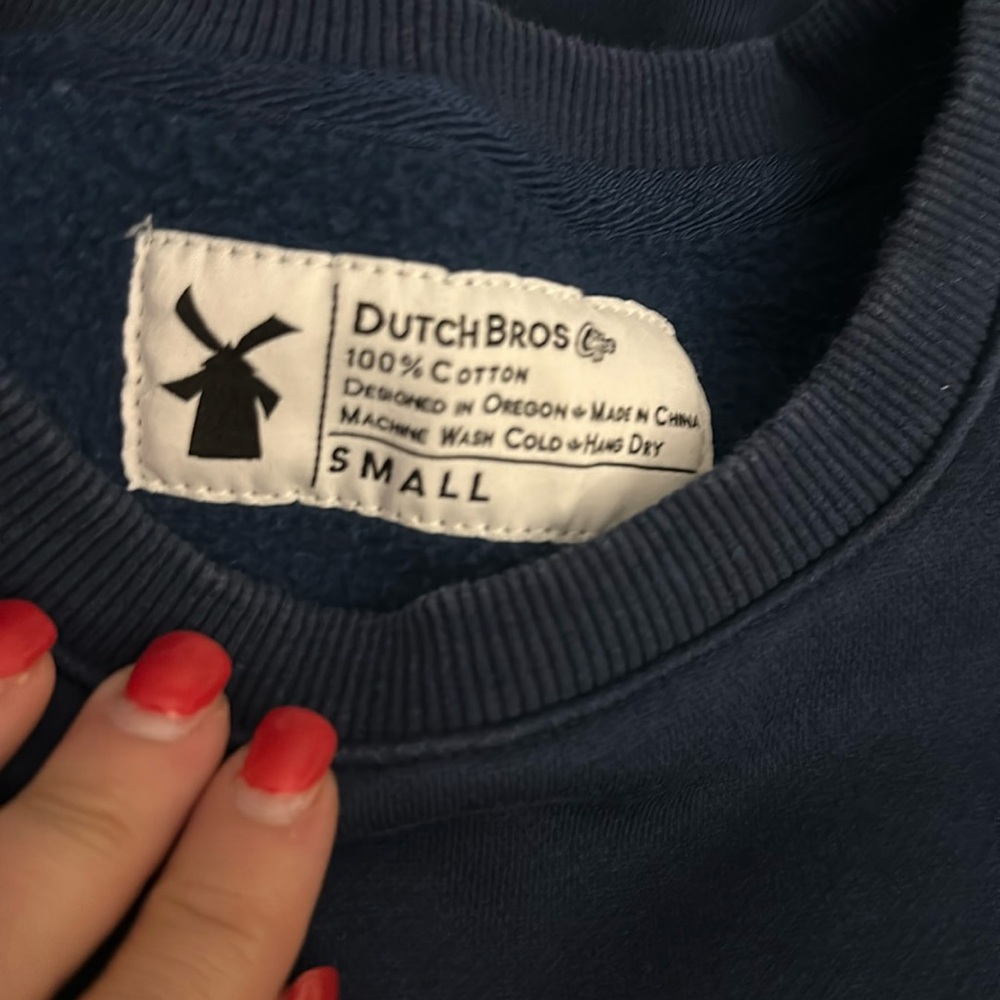 Dutch Bros SMALL+MEDIUM+LARGE+XL+XXLNavy Crewneck Sweatshirt w/Gold DB 1992 - Picture 5 of 14